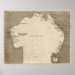 Poster Nouvelle-Hollande, Australie