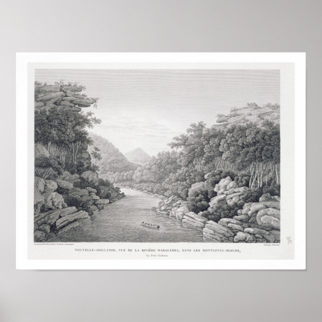 Poster Nouvelle-Hollande : Vue sur la rivière Waragamba d (Devant)