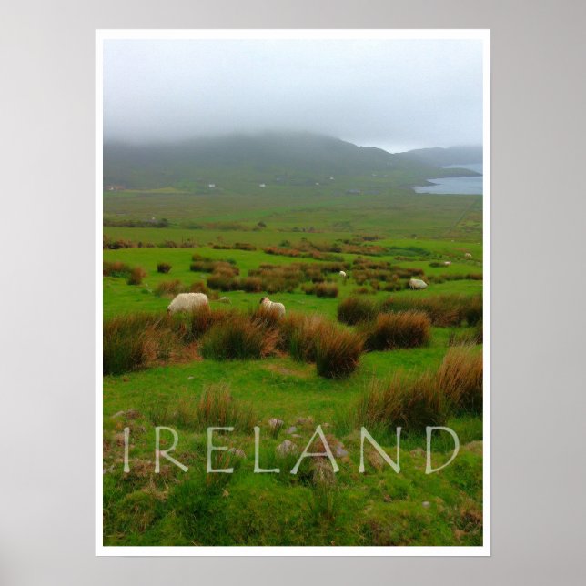 POSTER NOUVELLE IMPRIMANTE D'IRLANDE VERT ET PLUS VERT! (Devant)