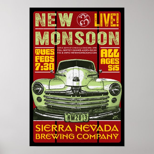Poster Nouvelle Monsoon Sierra Nevada Brewing CO 2013 Pos (Devant)