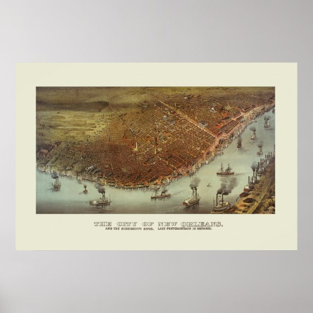 Poster Nouvelle-Orléans 1885 (Devant)