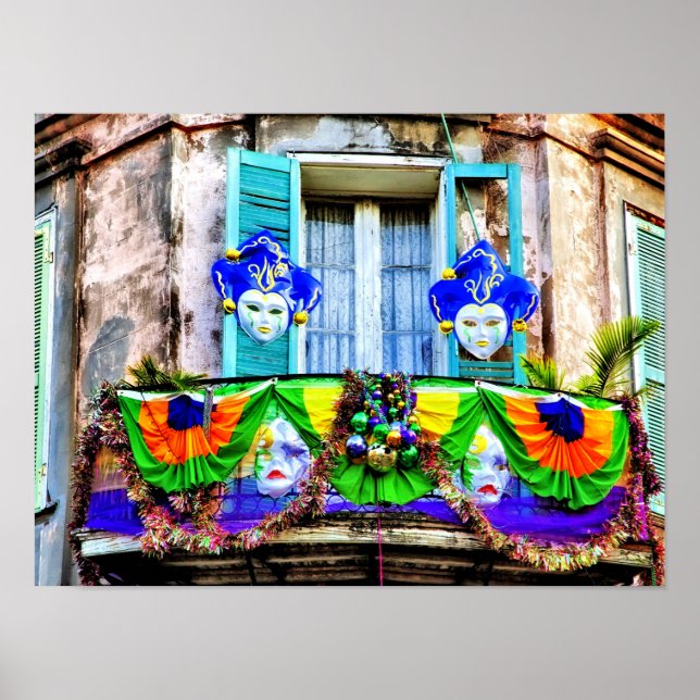 Poster Nouvelle-Orléans, Louisiane (Devant)