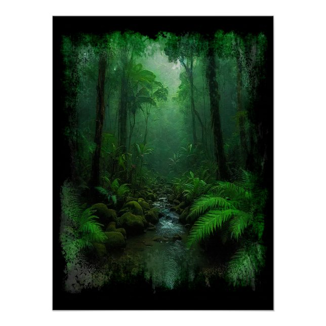 Poster Nouvelle-Zélande Forêt (Devant)