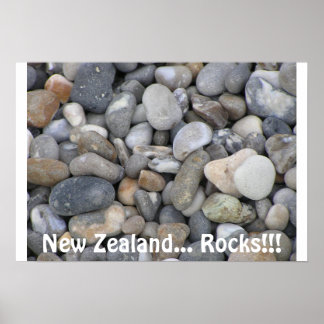 Poster Nouvelle-Zélande... Rochers ! ! !