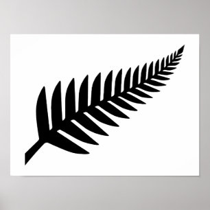 Poster Nouvelle-Zélande Silver Fern