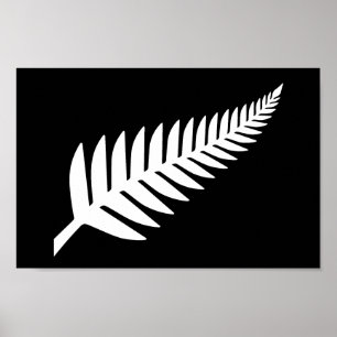 Poster Nouvelle-Zélande Silver Fern