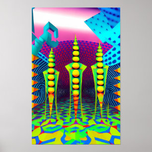 Poster Nouvelles dimensions Beckon - Ken Gage Art