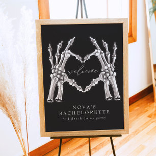 Poster NOVA Skeleton Heart Hands Bachelorette Bienvenue