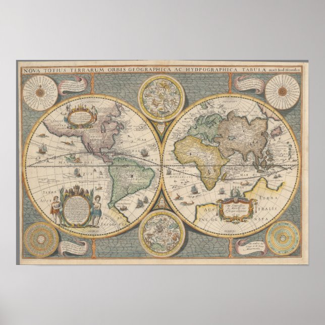 Poster Nova Totius Terrarum Orbis Géographia (Devant)