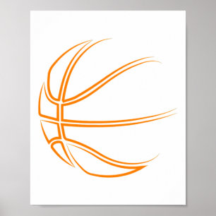 Poster Novelté de basket-ball - Joueur de basket-ball