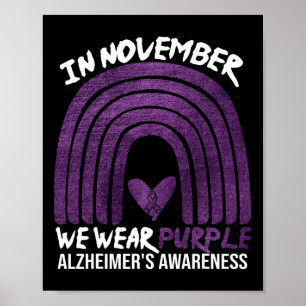 Poster Novembre Nous portons Violet Alzheimer