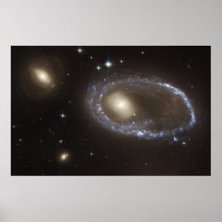 Poster Noyau d'anneau Blue Stars de Galaxy AM 0644-741