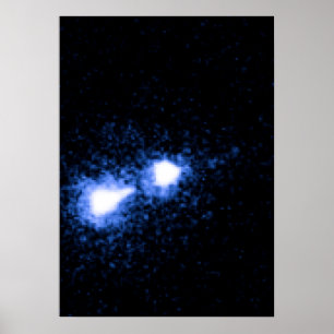 Poster Noyau M87 et noeud lumineux
