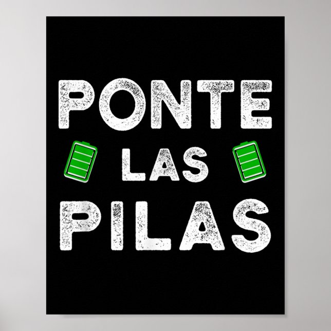 Poster Nte Las Las Funny Spanish Saying Motivational  (Devant)