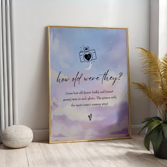 Poster Nuage 9 Quel Âge Ont-Ils Été Fête des mariées Jeu (Créateur téléchargé)