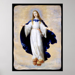 Poster Nuage de conception impeccable et ange - Zurbaran