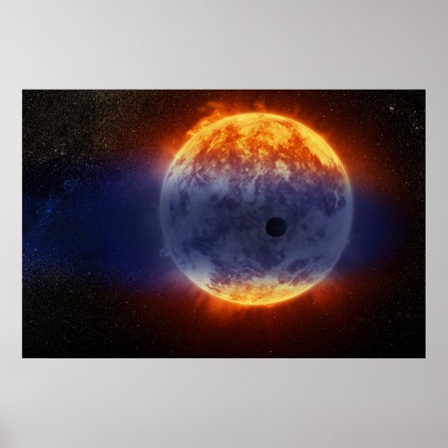 Poster Nuage De Gaz Hydrogène Au Large De L'Exoplanète Gj (Devant)