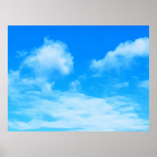 Poster Nuages Dans Le Ciel Bleu D'Ottawa. Commandez dès m (Devant)