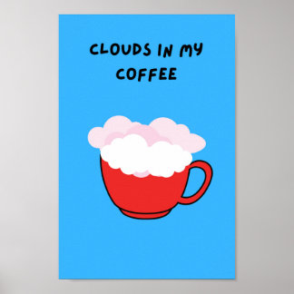 Poster Nuages dans mon café
