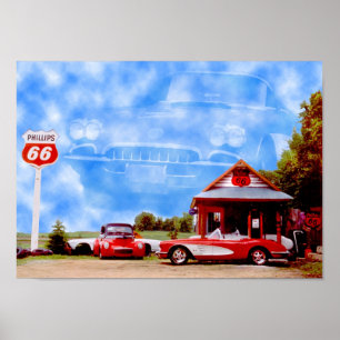 Poster Nuages de corvette