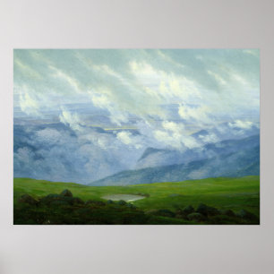 Poster Nuages de dérive par Caspar David Friedrich