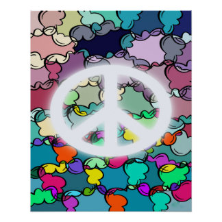 Poster nuages de paix