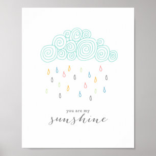 Poster Nuages de pluie