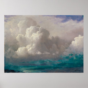 Poster Nuages de tempête par Albert Bierstadt (vers 1880)