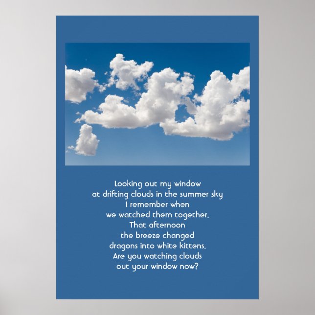 Poster Nuages et ciel (Devant)