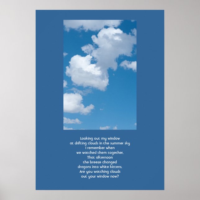 Poster Nuages et ciel (Devant)
