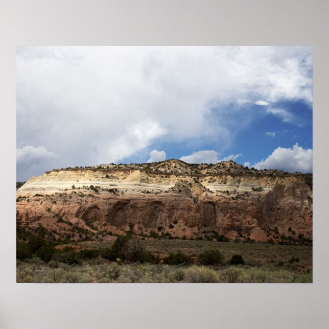 Poster Nuages Se Déplaçant Sur Les Montagnes Du Nouveau-M (Devant)