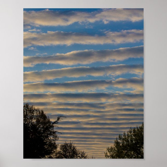 Poster Nuages Stratocumulus Undulatus (Devant)