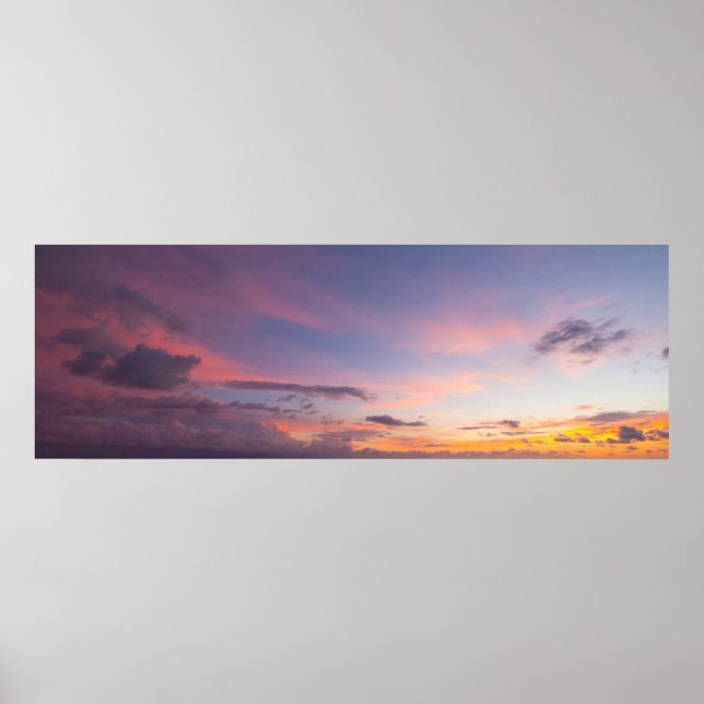 Poster Nuages Sunrise, Floride (Devant)