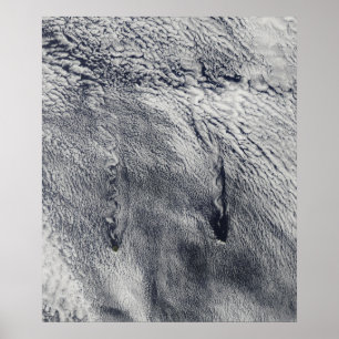 Poster Nuages sur les îles Juan Fernandez