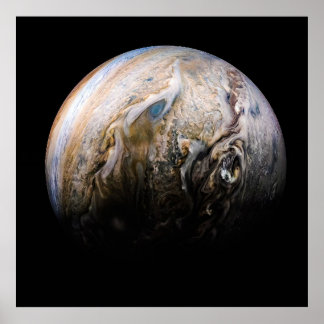 Poster Nuages tumultueux de Jupiter