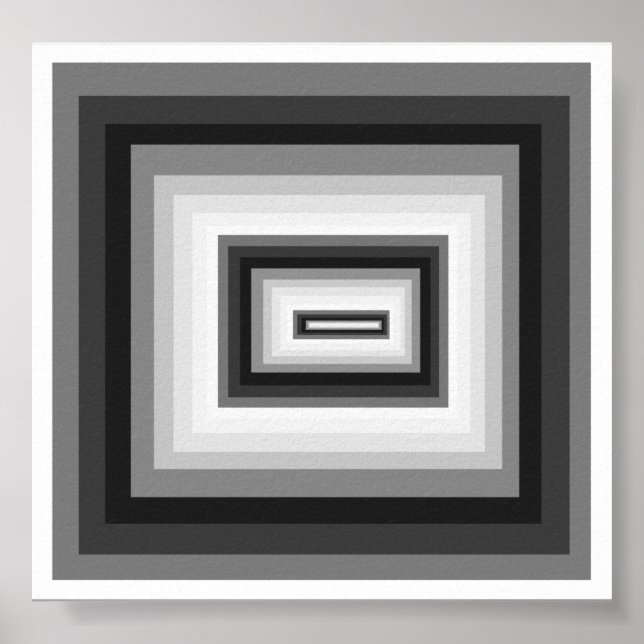 Poster nuances de gris (Devant)