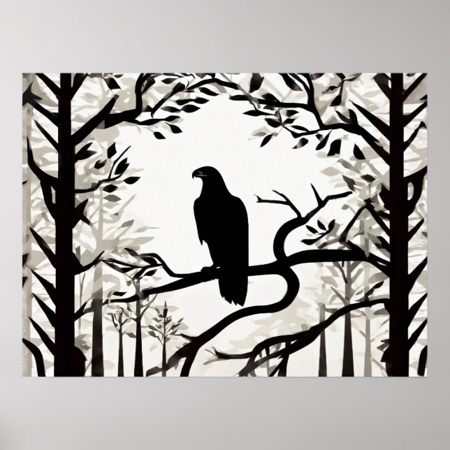 Poster Nuances de gris : Whispers Wilderness (Devant)