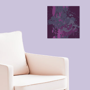 Poster Nuances modernes de peinture vectorielle violette
