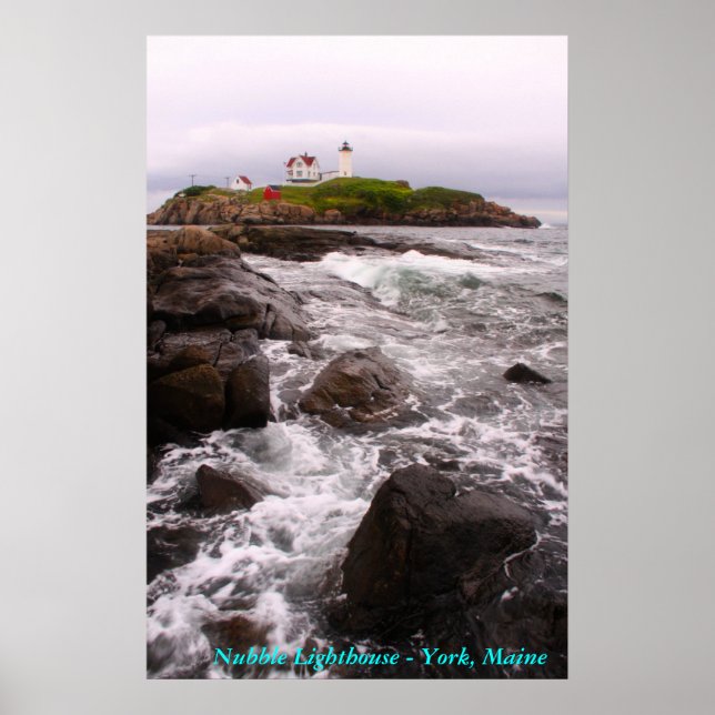 Poster Nubble Lighthouse - York, Maine (Devant)