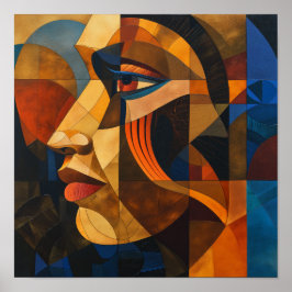 Poster Nubian Nuance : Une mosaïque de Majesté