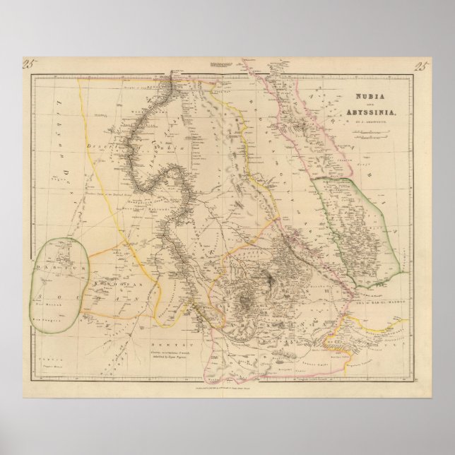 Poster Nubie, Abyssinie 2 (Devant)