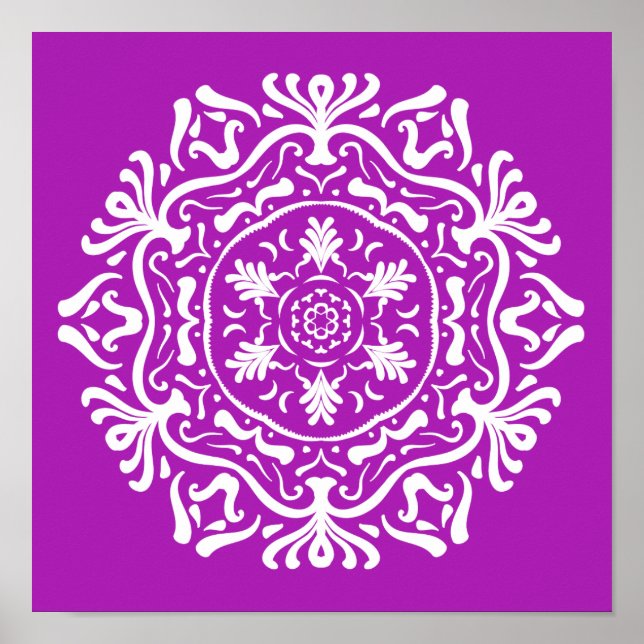 Poster Nudibranche Mandala (Devant)