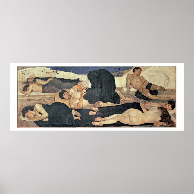 Poster Nuit 1890 (huile sur toile) (Devant)