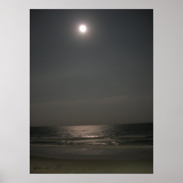 Poster Nuit à la plage (Devant)