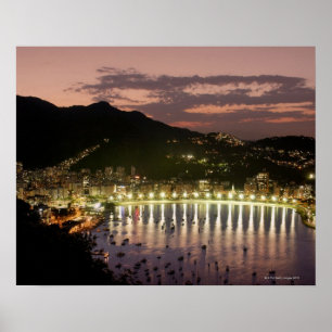 Poster Nuit à Rio de Janeiro, Brésil