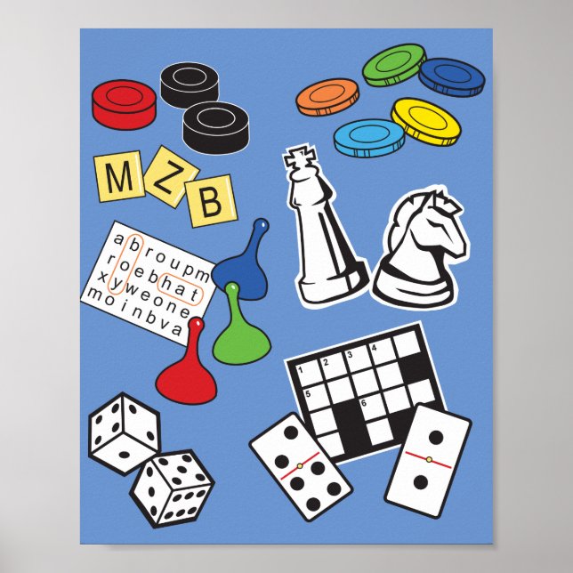 Poster Nuit de jeu, jeux de société et jeux de mots (Devant)