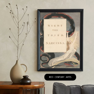 Poster Nuit de la troisième Narcissa, de Edward Young's