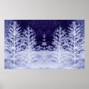 Poster Nuit de neige