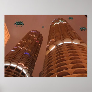 Poster Nuit des envahisseurs de Marina City