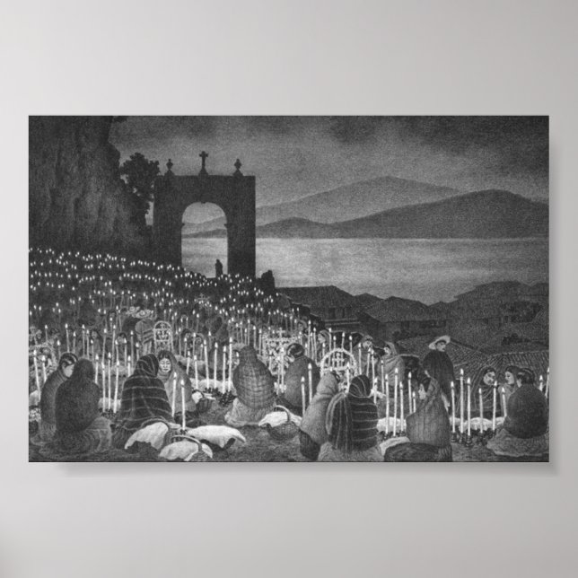 Poster Nuit des morts. Janitzio, Mexique. Vers 1958 (Devant)